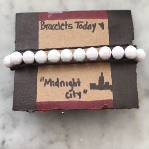 A beaded ladder bracelet